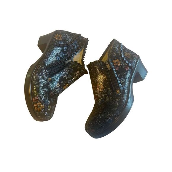 Algeria Hannah ankle booties size 41 (US 10.5 / 11 ) floral ruffle - EUC - Picture 2 of 12
